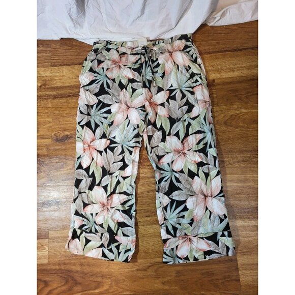 Kahala pants size 8 Tropical Hawaiian print Rayon - Picture 1 of 5
